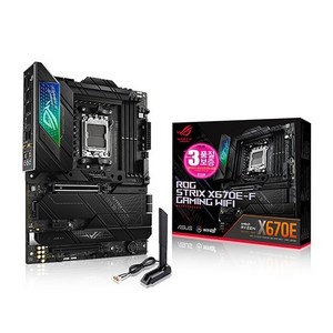 ASUS ROG STRIX X670E-F GAMING WIFI STCOM 에이수스 컴퓨터 게이밍 PC 메인보드 AMD CPU추천 MainBoard, 선택하세요