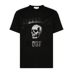 알렉산더맥퀸 로고 프린트 티셔츠, 블랙계열, Standard S