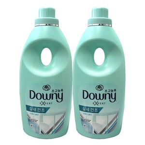 다우니 실내건조 초고농축 섬유유연제 프레시 클린 본품, 1L, 2개