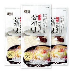 국산 삼계탕 오리 백숙 재료 티백 100gX3개, 100g, 3개