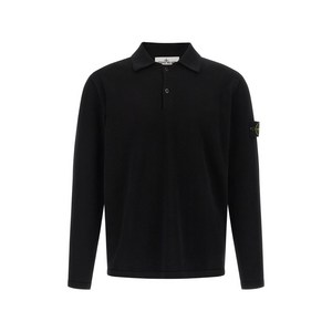 스톤 아일랜드 긴소매 폴로 셔츠, 블랙계열, Standard S(KR 90)