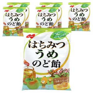 노벨 꿀 매실 목캔디, 110g, 6개