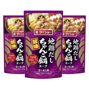 다이쇼 토종닭 육수 창코 나베 스프 스트레이트 타입 간장맛, 750g, 3개