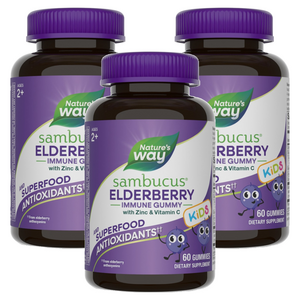 네이쳐스웨이 어린이 삼부커스 이뮨 엘더베리 아연 & 비타민 C 구미, 60정, 3개
