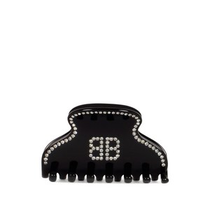 발렌시아가 크리스털 로고 헤어 핀