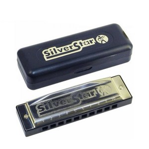 HOHNER 호너 다이아토닉 하모니카 실버 스타 M50401, 1개