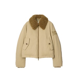 버버리 시어링 칼라 자수 재킷, 베이지계열, Mid standard L