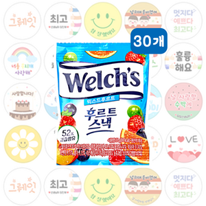 웰치스믹스 후르츠 젤리, 25g, 30개