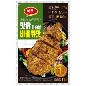 하림 닭가슴살 바베큐맛, 10개, 100g