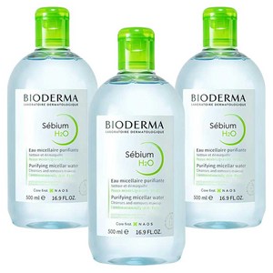 바이오더마 세비엄 H2O 퓨리파잉 미셀라 워터, 500ml, 3개