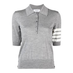 톰 브라운 4 바 반소매 폴로 셔츠, 그레이계열, Italy 40(KR 55)