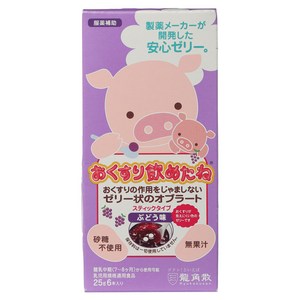 류카쿠산 약 잘 먹었네 젤리형 오블라토 포도맛 6개입 스틱