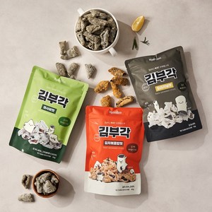 묘미담 찹쌀 김부각 3종세트 (오리지널맛 와사비맛 김치볶음밥맛), 1개, 150g