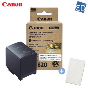 캐논 정품 BP-820 캠코더용 배터리 VIXIA G50 G60 G70 +포켓융 /ED