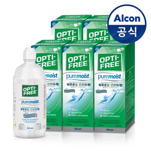 옵티프리 퓨어모이스트 렌즈세정액 + 렌즈케이스, 420ml, 5세트