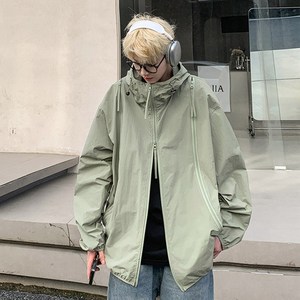 UV차단 남성용 경량 집업 바람막이 자켓 쿨링 라이트센가드