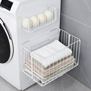 Imtykee 자석 접이식 빨래 바구니 초슬림 방수 이동형 조립필요없는 욕실 세탁실 좁은 공간 수납바구니 철제 바스켓