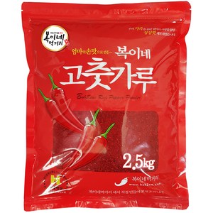 복이네먹거리 중국산고추가루 보통맛 찜/무침용 (일반), 1개, 2.5kg