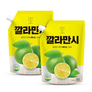 데이앤 깔라만시 원액, 1L, 2개