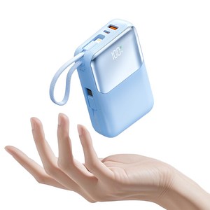 아우스힐 PD 22.5W QC3.0 고속충전 케이블 일체형 대용량 보조배터리 20000mAh