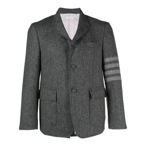 톰 브라운 스트라이프 디테일 싱글 브레스티드 블레이저