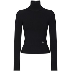 돌체앤가바나 골지 니트 터틀넥 탑