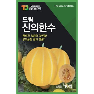 더드림 신의한수 멜론씨앗 멜론종자 / 참외의 외관과 아삭하고 당도높은 참맛 멜론씨, 1개