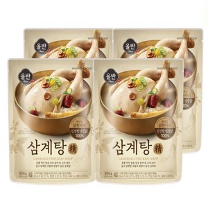 올반 삼계탕 정, 900g, 4개