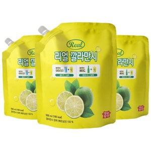 리얼 깔라만시 500ml 3팩, 3개