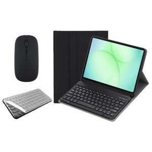 케이스나라 갤럭시탭 A11 플러스 / A9+ 호환 블루투스 키보드 케이스 북커버 무선 마우스 세트