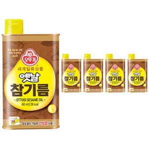 오뚜기옛날 참기름, 450ml, 5개