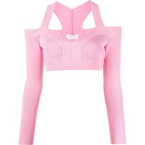 알렉산더맥퀸 컷아웃 니트 탑, 핑크계열, Standard M(KR 66)