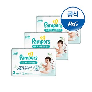 팸퍼스 터치 오브 네이처 밴드형 기저귀 아동공용, 3단계, 126매