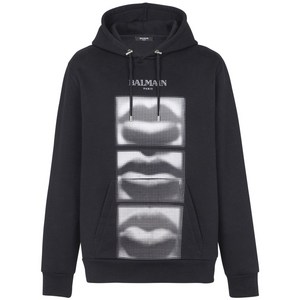 발망 입술 프린트 후디, 블랙계열, Standard S(KR 100)