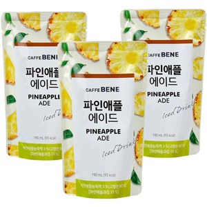 카페베네 파인애플 에이드, 190ml, 50개