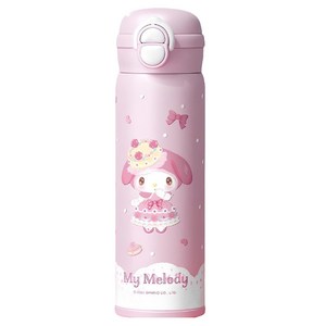 아리피쉬 산리오 패밀리 시리즈 듀얼 드링크 보온 텀블러, 500ml, 핑크, 1개