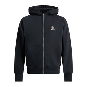 발리 크레스트 자수 후드 집업