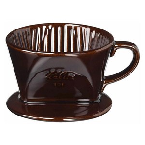 칼리타 도자기제 커피드리퍼 101-로토 브라운 1-2인용