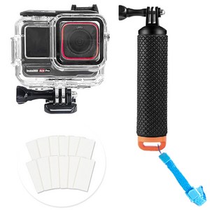 인스타360 ace pro 에이스 프로 1/2 방수하우징 케이스 + 플로팅 핸드 그립 부력봉 + 김서림방지킷