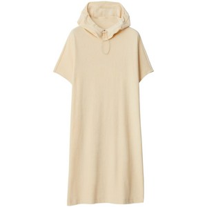버버리 타월링 코튼 후드 드레스