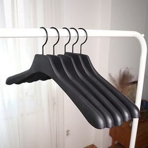씨인크 남성 여성 올블랙 옷걸이 5개입, 남성 올블랙 옷걸이 5개입, 5개, 블랙