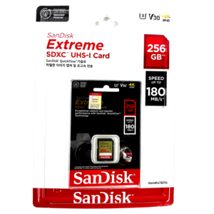 샌디스크 익스트림 SD카드 카메라 메모리 + 보관 케이스 패키지