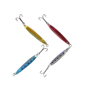 FULL METAL JIG 바다 민물용 산천어 송어 메탈지그 12g 14g 21g, 레드, 1개