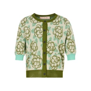 마르니 플로럴 디테일 가디건, 베이지계열, Italy 40(KR 55)