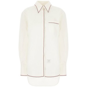 톰 브라운 스트라이프 트리밍 셔츠