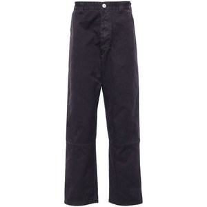 스톤 아일랜드 로고 자수 스트레이트 진