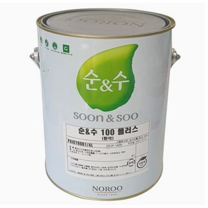[노루페인트] 순앤수 100 내부용 수성페인트 4L, 1개, 뉴아이보리