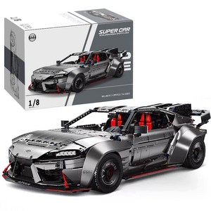 라푸유 도요타 수프라 Toyota Supra 레이싱 스포츠카 호환블록 중국테크닉 1:8스케일 4399피스 MOC 블럭, 오리지널4399피스, 1개