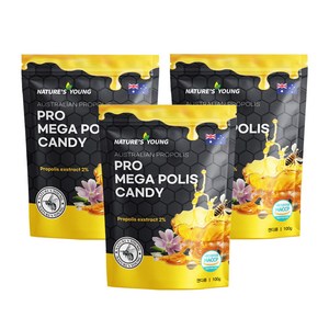 호주 네이쳐스영 프로폴리스 캔디 함량2배, 100g, 3개
