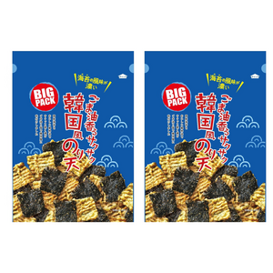 Maruka Food Expenses Rich Series 참기름 향이 나는 바삭바삭한 한국풍 김 튀김 스낵 대용량, 85g, 2개